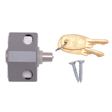 Era 100-42 Satin Patio Door Lock Cut Key