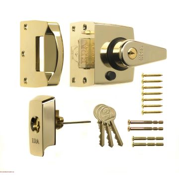 Era 40mm High Security Nightlatch BS3621 Brasslux (1830-31)