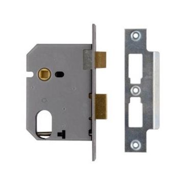 Union L2241 Oval Sashlock 76mm Satin Chrome