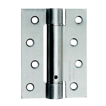 Excel Spring Hinge 102 X 76mm Satin Chrome 3 Hinge Pack