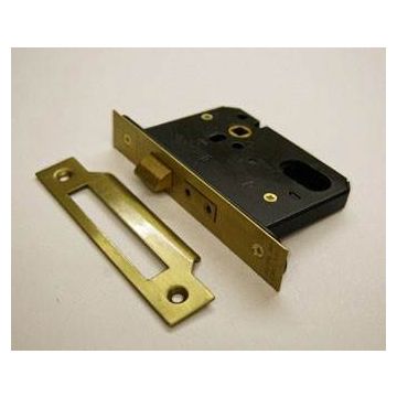 Guardian G7050 76Mm Satin Brass Oval sash door lock Case Only
