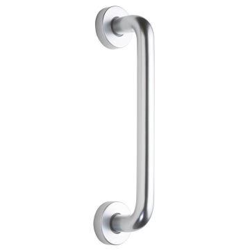 Doorfit 300mm x 19mm Aluminium Pull Handle On Rose Concealed Fix