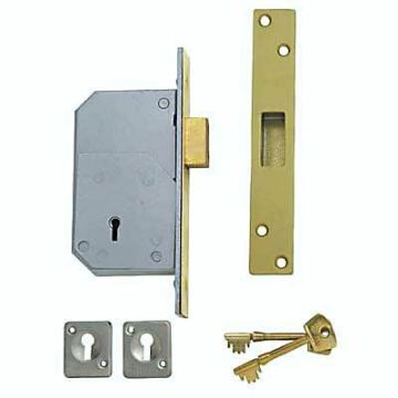 Union 3G110 5 Detainer Deadlock 73mm Brass (Chubb At Heart)