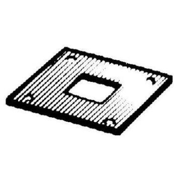 484 16Mm Galvanised Receiver Plate For Square Bolt