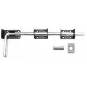 1260 457Mm Black Japanned Garage Drop Bolt