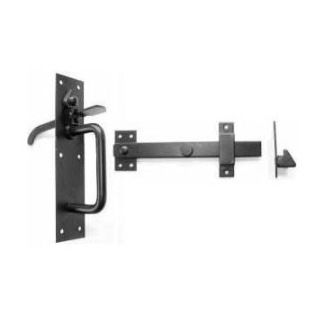 50/4 Heavy Black Japanned Suffolk Latch