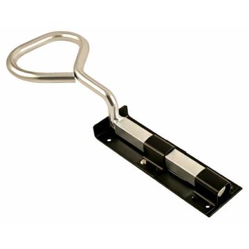 60Bh 381Mm Black Japanned Bow Handle Bolt