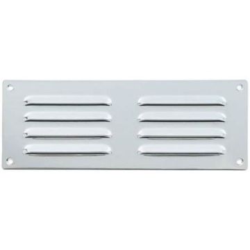 305 x 76mm Louvre Vent Polished Stainless HD5635