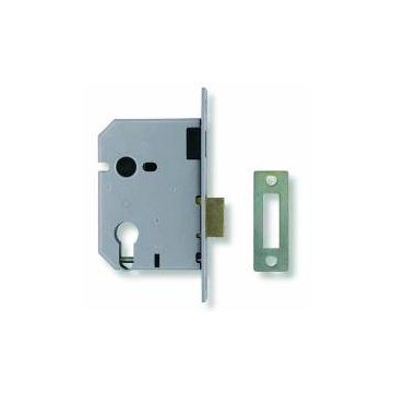 Union L2149 Euro Deadlock 63mm Satin Chrome