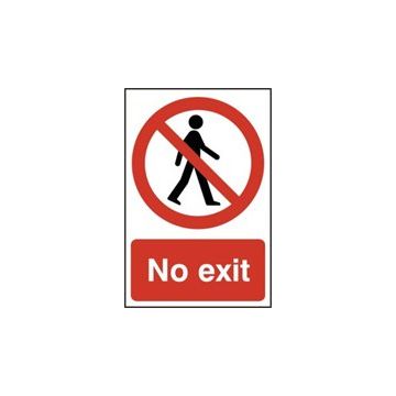 0602 No Exit Sign