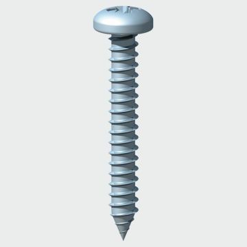 6 X 3/4" Zinc Self Tapping Pozidriv Pan Head Screws