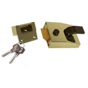 Yale 85 Deadlocking Nightlatch Narrow Style Brasslux