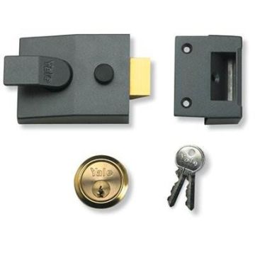 Yale 88 60mm Non Deadlocking Nightlatch DMG/PB