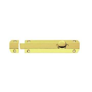 AQ83 203mm Surface Bolt Polished Brass