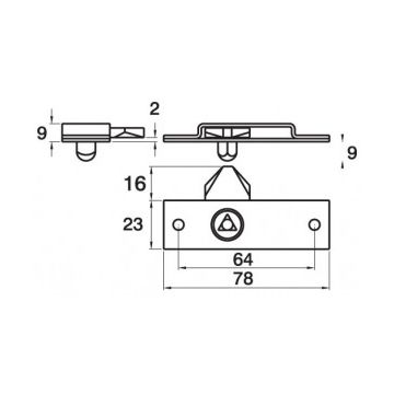 Brass Meter Budget Lock No Striker Or Ferrules Or Key