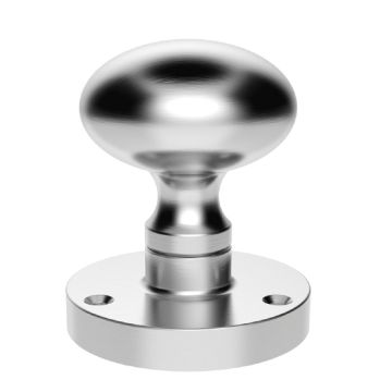 M35SCP Mushroom Mortice Door Knob Satin Chrome