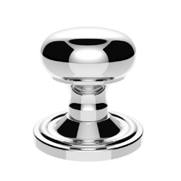 M35CCP Mushroom Victorian Knob Concealed Fix Polished Chrome