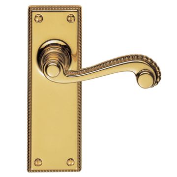 Dl101 P.Brass Regency Latch Door Handle