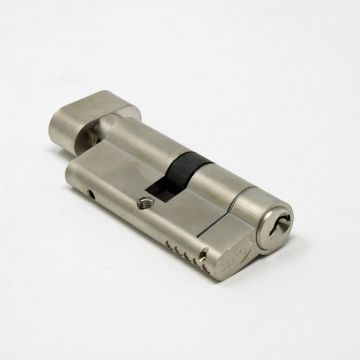 Doorfit Euro Cylinder & Turn Satin Chrome