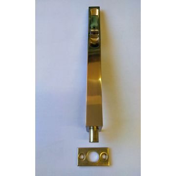 203 x 19mm Lever Action Flush Bolt Polished Brass