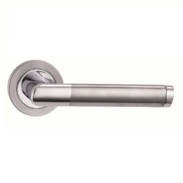 Fortessa Aztec Round Rose Door Handle Chrome Duo
