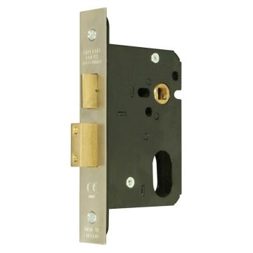 Guardian G7050 63Mm S.Steel Oval sash door lock Case Only
