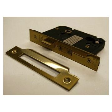 Guardian G7000 76Mm P.Brass Euro sash door lock Case Only