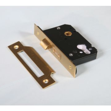 Guardian Y7000 63Mm Satin Brass Euro sash door lock Case Only