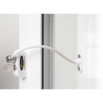 Jackloc Window Restrictor White Keyed Alike