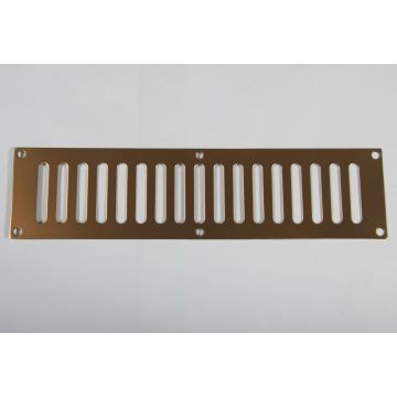 305 x 76mm Plain Slotted Vent Polished Brass HD3765