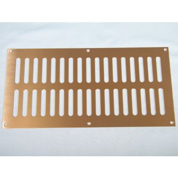 305 x 152mm Plain Slotted Vent Polished Brass HD3766