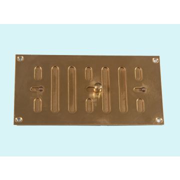 152 x 76mm Hit & Miss Vent Polished Brass HD5311