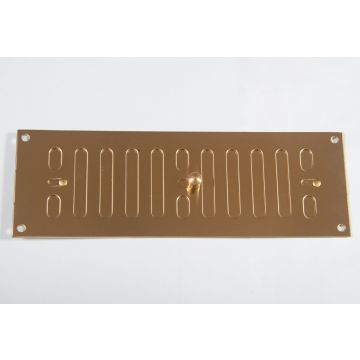 229 x 76mm Hit & Miss Vent Polished Brass HD5312