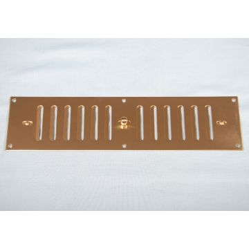 305 x 76mm Hit & Miss Vent Polished Brass HD5317