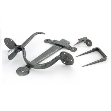 From The Anvil - Medium Bean Thumblatch - Pewter Patina