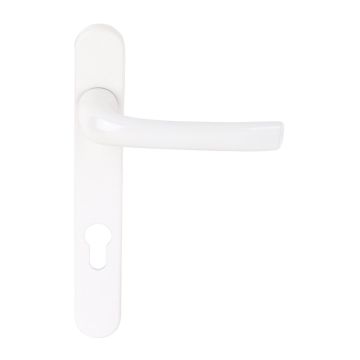 Mila ProLinea Lever Door Handle 92PZ 220mm Backplate White (050308)