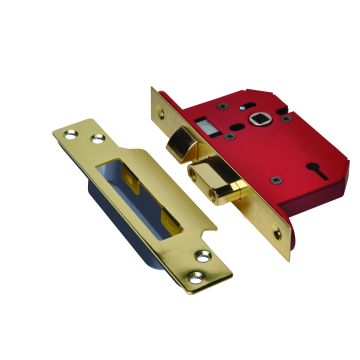 Union Strongbolt 3 Lever Sashlock Brass 63mm J2203