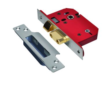 Union Strongbolt Bathroom Lock Satin Stainless 76mm J22WCS