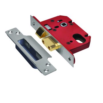 Union Strongbolt Oval Sashlock JL22OVS Satin Stainless 63mm
