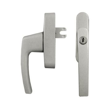 Tilt & Turn Window Handle Locking Silver